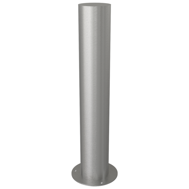 Stainless steel post |  154 mm | to be fixed by plugswith base plate  255 mm | total length approx. 900 mm